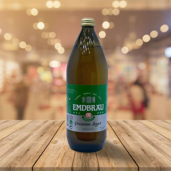 Cerveza "Emdbrau" 1 L Caja 6 Unid