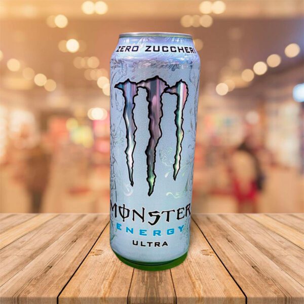 Bebida Energética "Monster" Energy Blanco Zero 500 Ml Lata Caja 24 Unid
