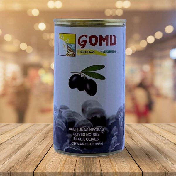 Aceitunas Negras "Gomu" 180/220 200 Gr Escurrido