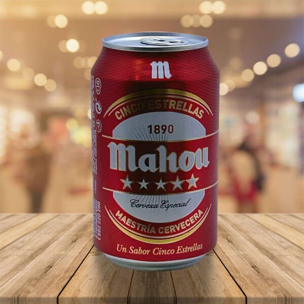 Cerveza "Mahou" 5 Estrellas 33 Cl Lata Caja 24 Unid