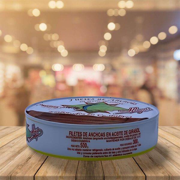 Filetes de Anchoa en Aceite Girasol Carta Blanca "Hoyo" 300 Gr - Imagen 2