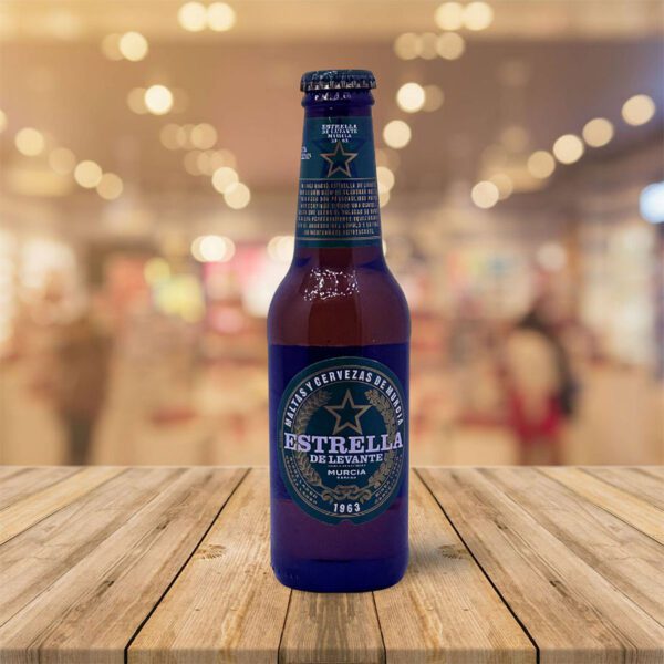 Cerveza "Estrella Levante" 1/4 Botellín Caja 24 Unid
