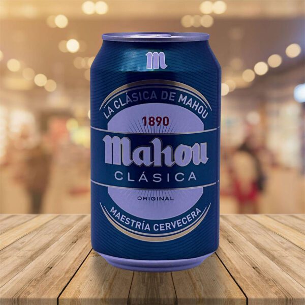 Cerveza "Mahou" Clásica 33 cl Lata Caja 24 Unid