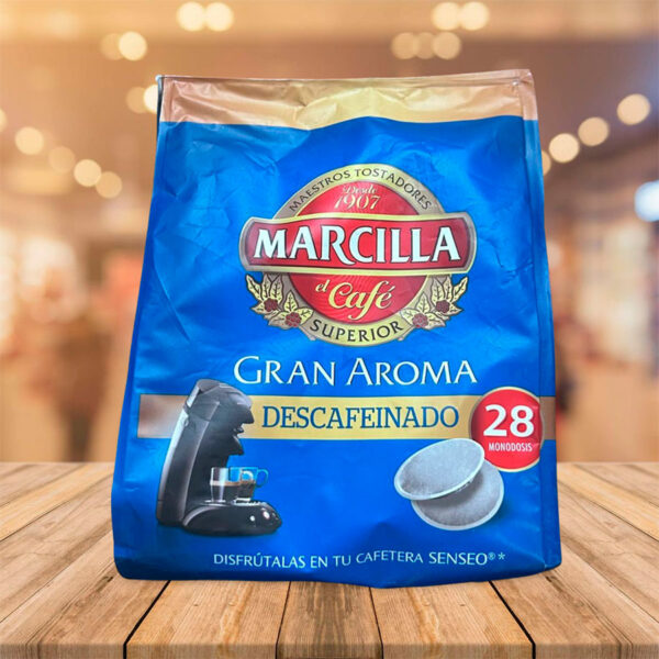 Café "Marcilla" Gran Aroma Descafeinado 28 Capsulas