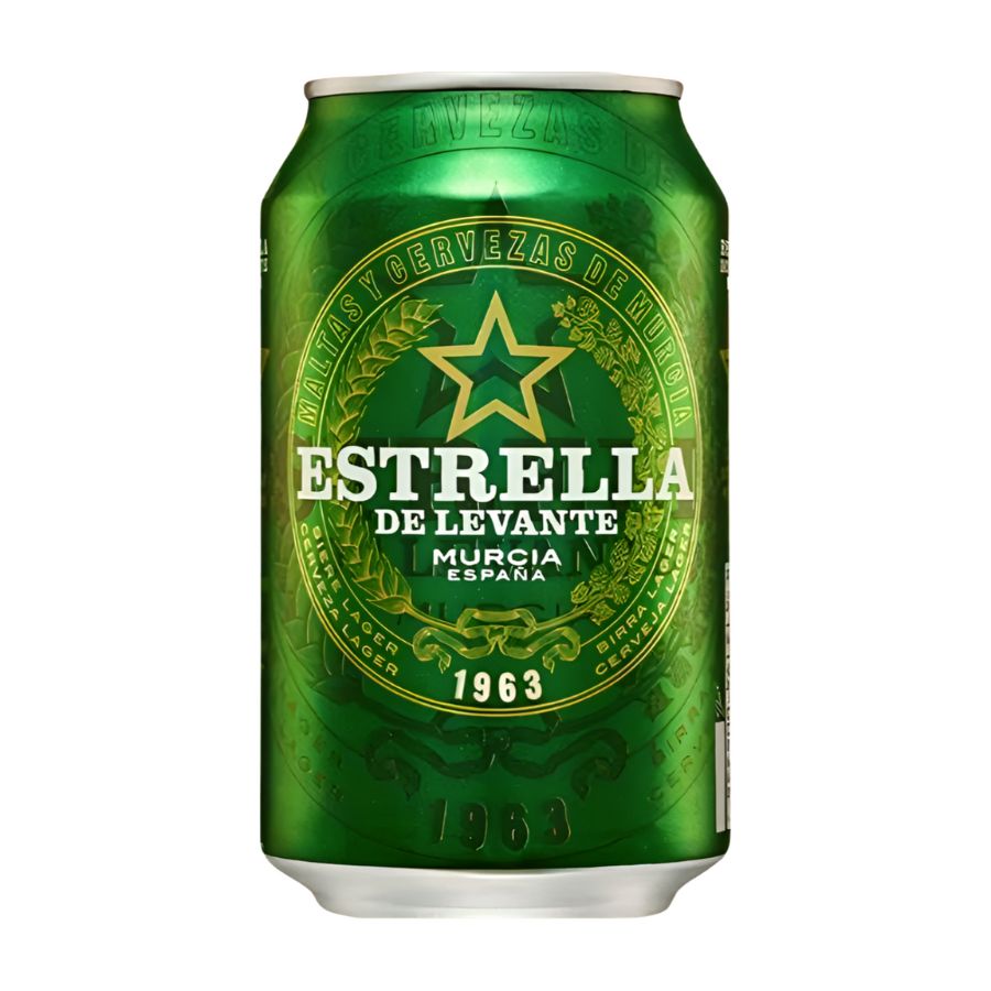 Cerveza "Estrella Levante" 33 Cl Lata Caja 24 Unid