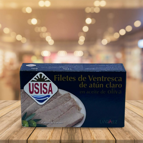 Filetes de Ventresca de Atún Claro "Usisa" Aceite Oliva RR125