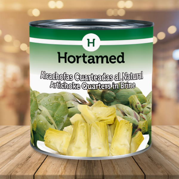 Alcachofa "Hortamed" Cuarteada 3Kg Bruto 1.55 Kg Escurrido