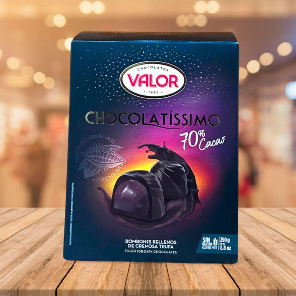 Bombones "Valor" Chocolatissimo Negro 70 %