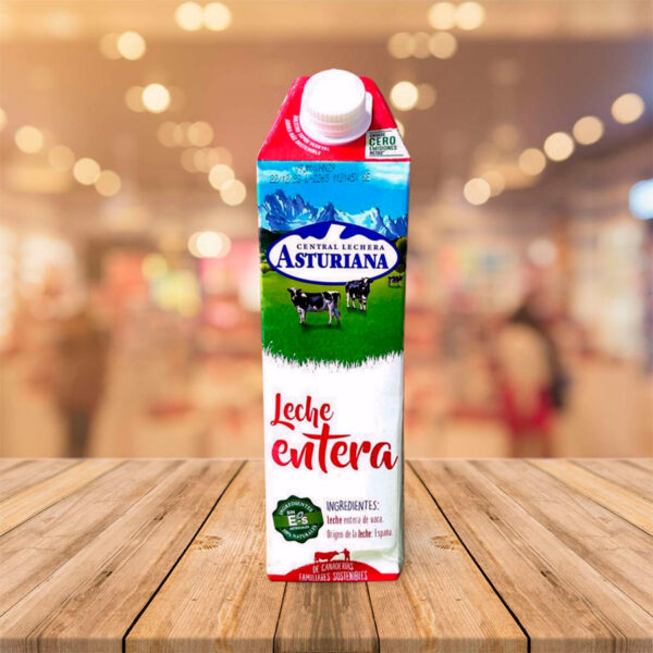 Leche "Asturiana" Entera 1 Litro Pack 6