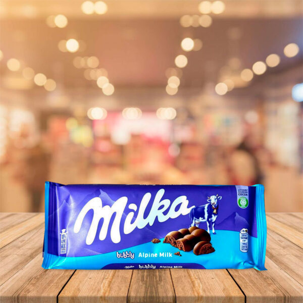 Tableta Chocolate "Milka" Bubbly Alpine Milk 90 Gr