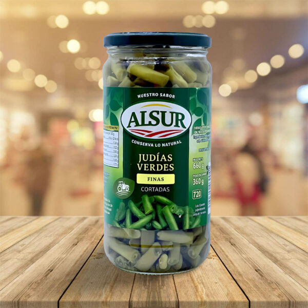 Judías Verdes Finas Cortadas "Alsur" 660 Gr