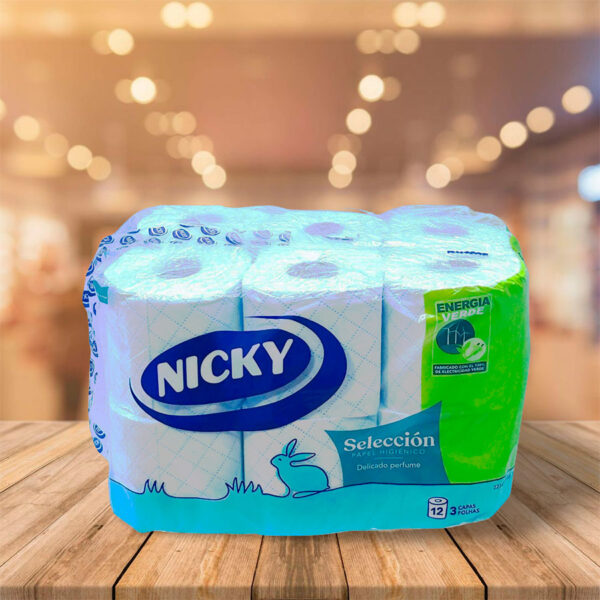 Papel Higiénico "Nicky" Delicado Perfume 12 Und