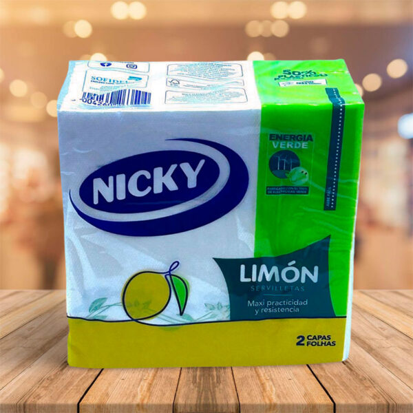 Servilletas "Nicky" Limón 2 Capas