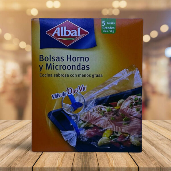 Bolsa para Horno y Microondas "Albal" 5 unidades 35x43