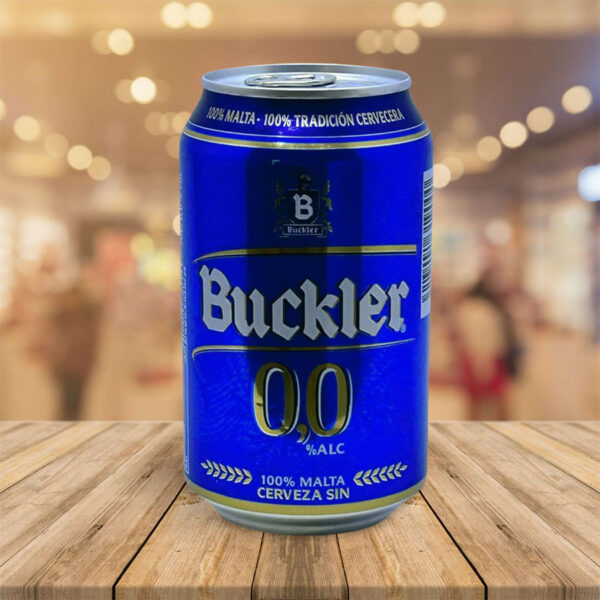 Cerveza "Buckler" S/Alcohol 33 cl Bote Pack 24 Unid