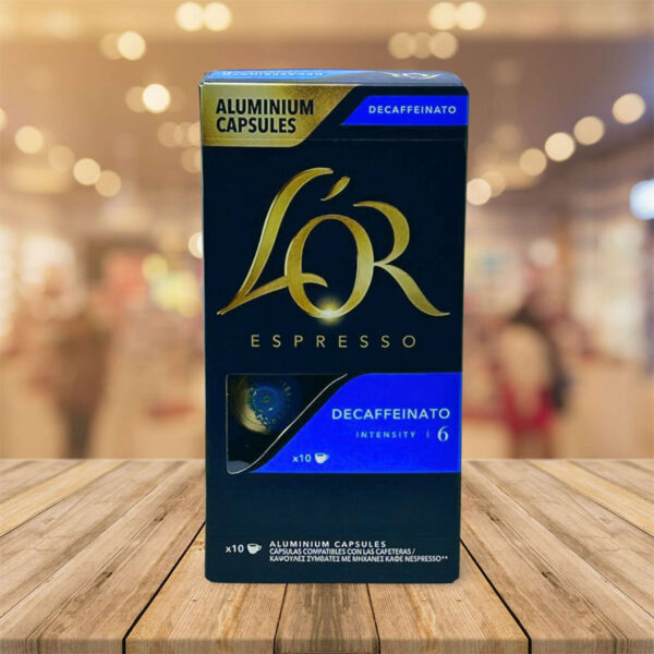 Café "LÒR" Espresso Descafeinado 6 Intensidad 10 Capsulas