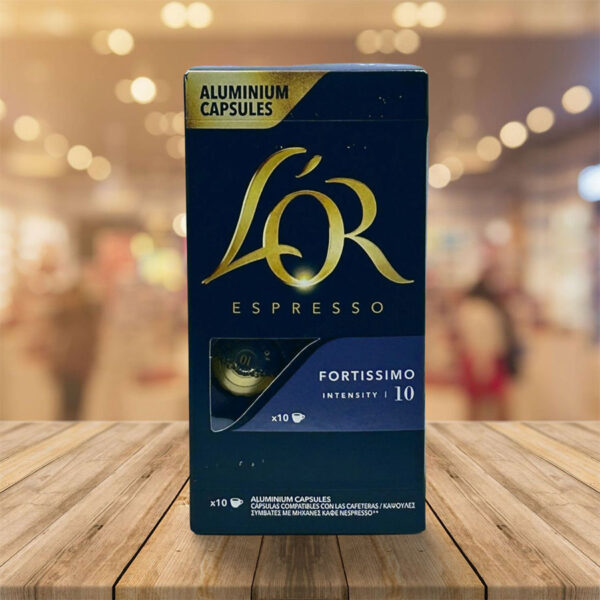 Café "LÒR" Espresso Fortissimo 10 Intensidad 10 Capsulas