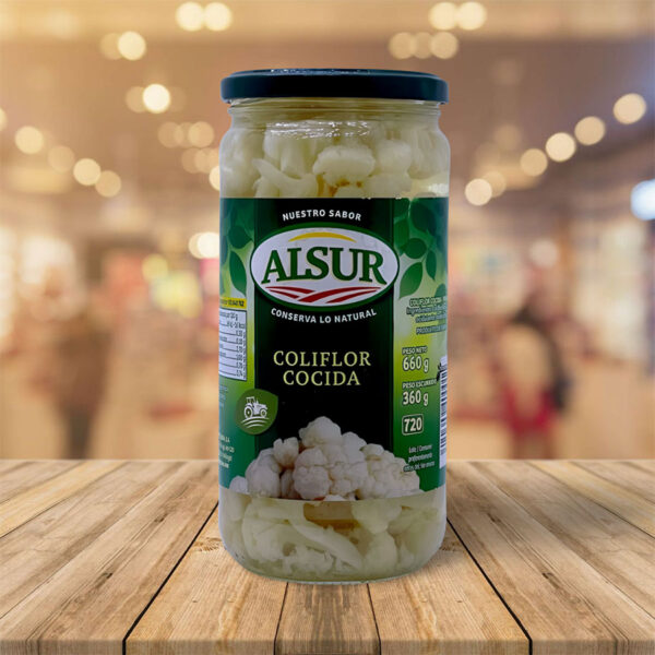 Coliflor Cocida "Alsur" 660 gr