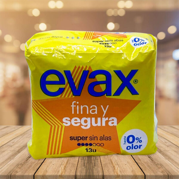 Compresas "Evax" Super sin Alas 13 Unidades