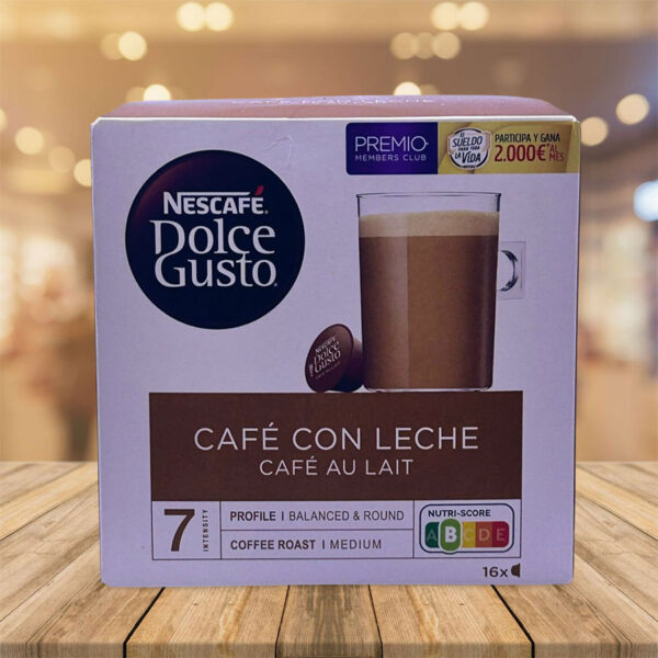 Café con Leche Nescafé "Dolce Gusto" 16 Cápsulas