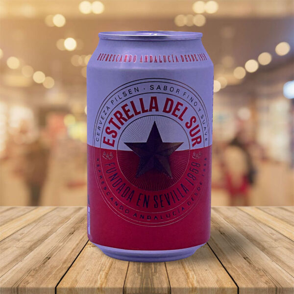 Cerveza "Estrella de Sur" 25 cl Lata Caja 24 Unid