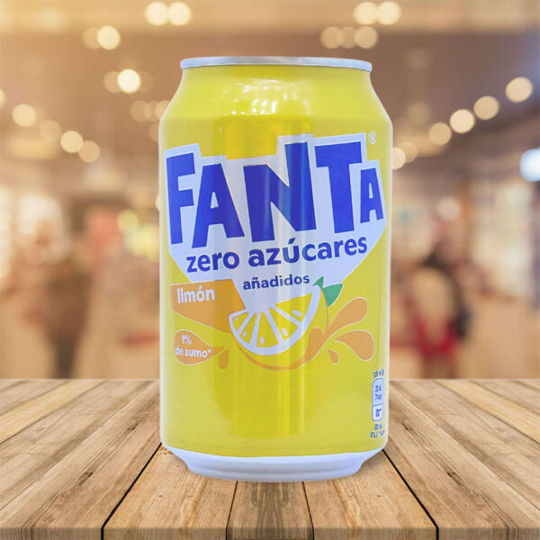 Refresco "Fanta" Limón Zero 33 Cl Bote Pack 24 Unid