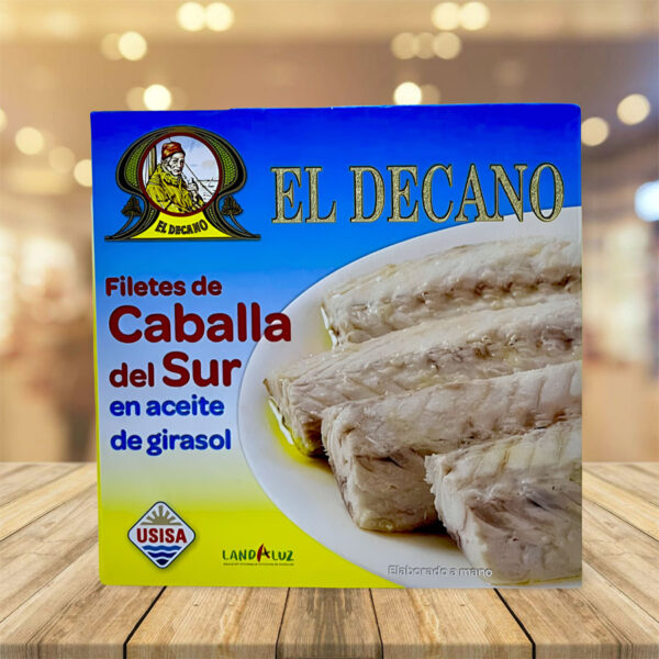 Filetes de Caballa del Sur en Aceite de Girasol "El Decano" Ro-550