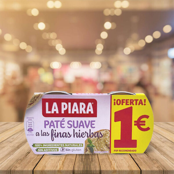 Paté "La Piara" a las Finas Hierbas 2x75 gr