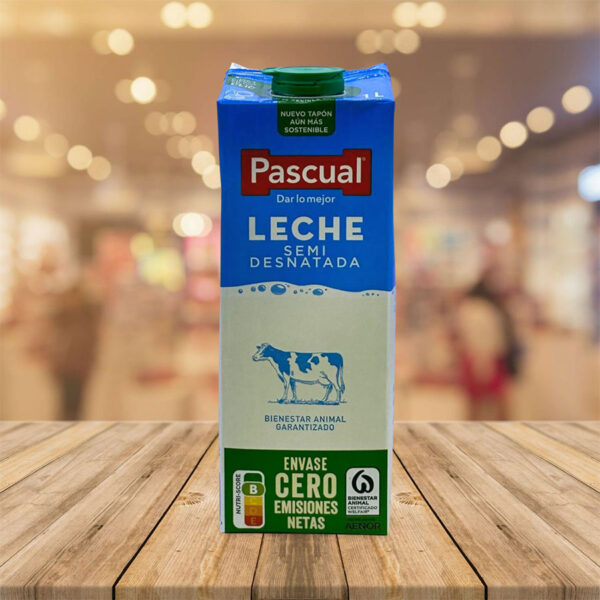 Leche Semidesnatada "Pascual" 1 Litro Pack 6