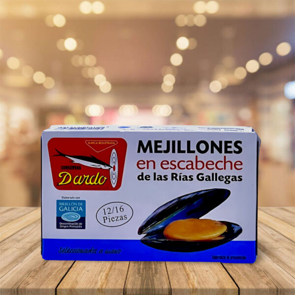 Mejillones en Escabeche de las Rías Gallegas 12-16 piezas "Dardo" Ol-120