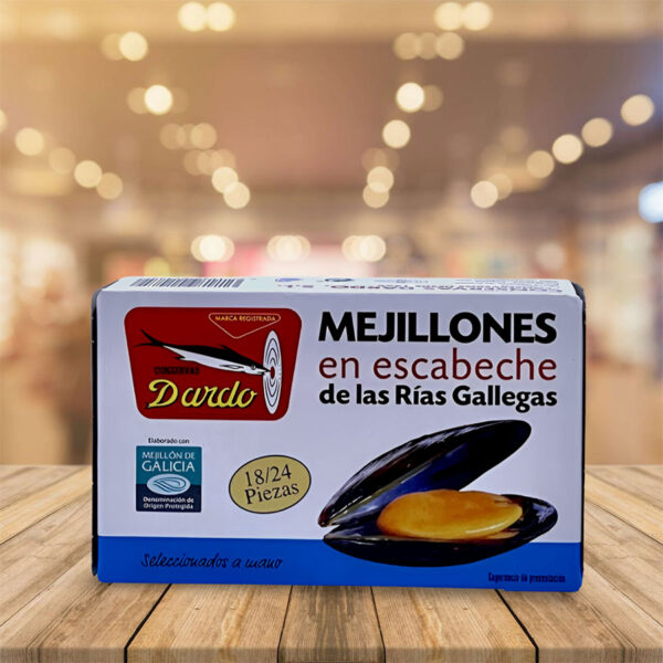 Mejillones en Escabeche de las Rías Gallegas 18-24 piezas "Dardo" Ol-120