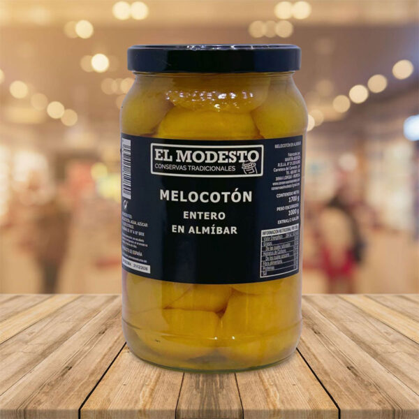 Melocotón Entero en Mitades "El Modesto" 1 kg