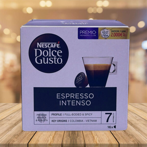 Café Espresso Intenso Nescafé "Dolce Gusto" 16 Cápsulas