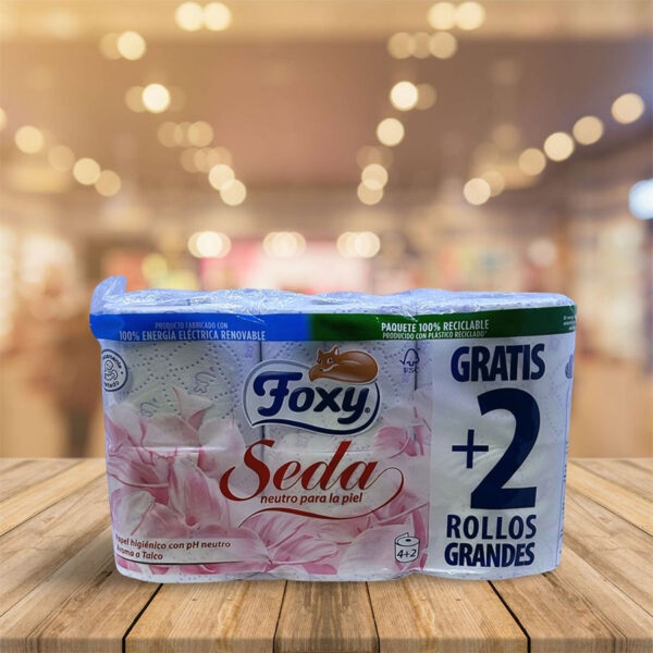 Papel Higienico "Foxy" Seda 6 Rollos