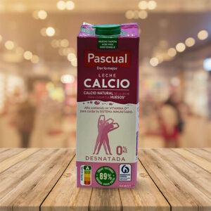 Leche Desnatada con Calcio "Pascual" 1 Litro