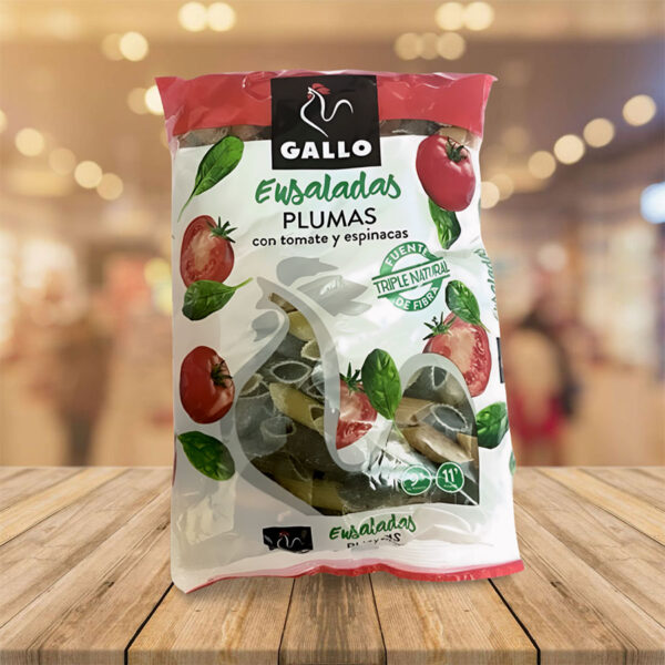 Pastas Vegetal Ensaladas Plumas "Gallo" 250 gr