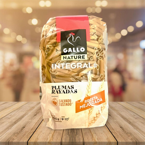 Pasta Integral Pluma Rallada "Gallo" 450 gr