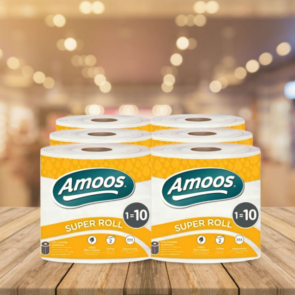 PAPEL ROLLO "AMOOS" MULTIUSOS PACK 6 UND