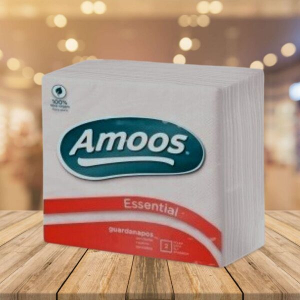 Servilleta "Amoos" 33x33 2C Blanca 90 Unid Caja 30 Unid