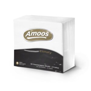 Servilleta "Amoos" 40x40 Blanca luxury 50 Unid 2c x 24 Pack