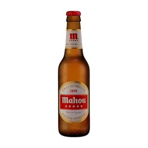 Cerveza "Mahou" 5 Estrellas 1/4 Botellín Caja 24 Unid